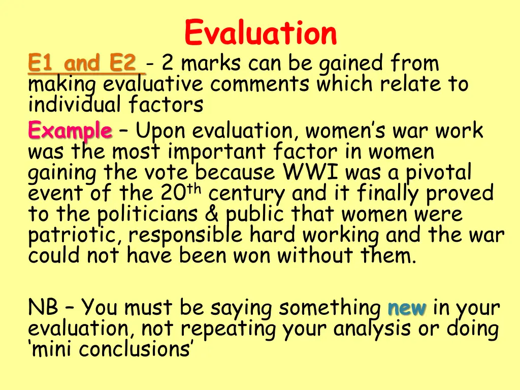 evaluation 1