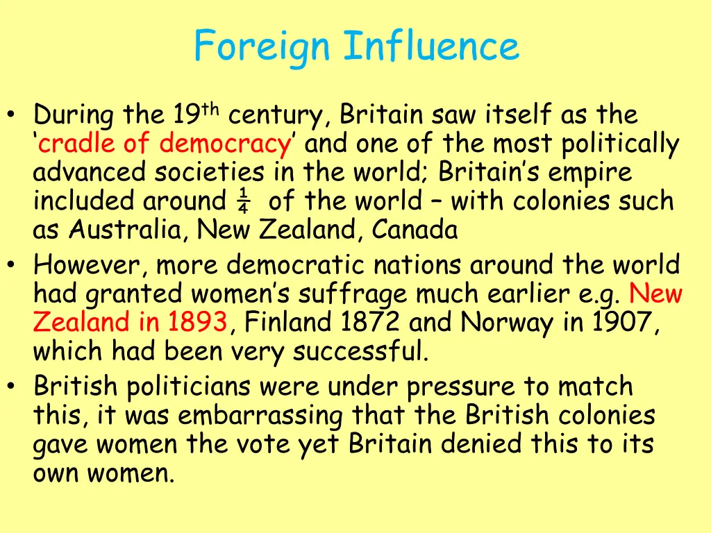 foreign influence