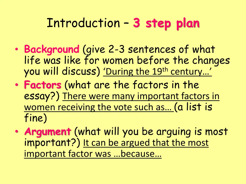 introduction 3 step plan