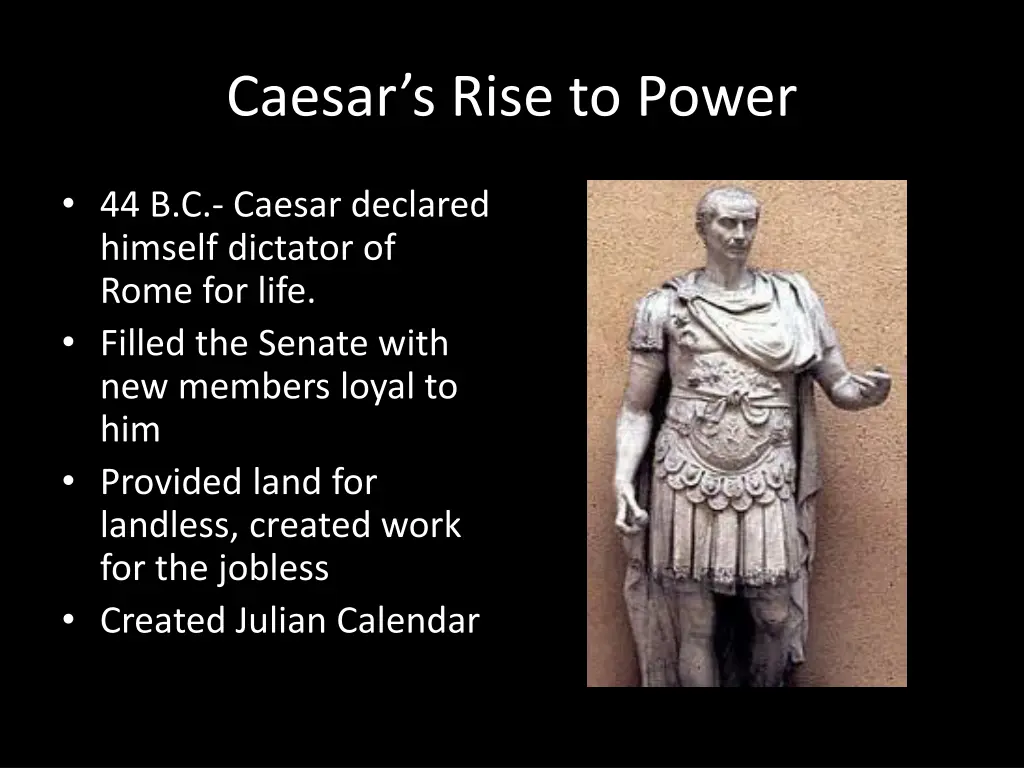 caesar s rise to power