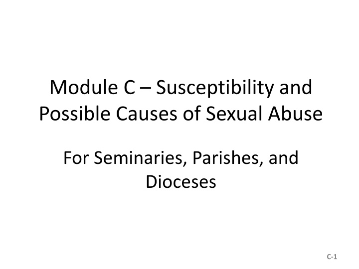 module c susceptibility and possible causes