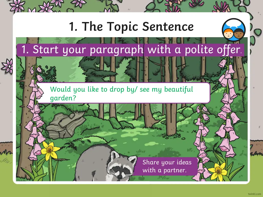 1 the topic sentence