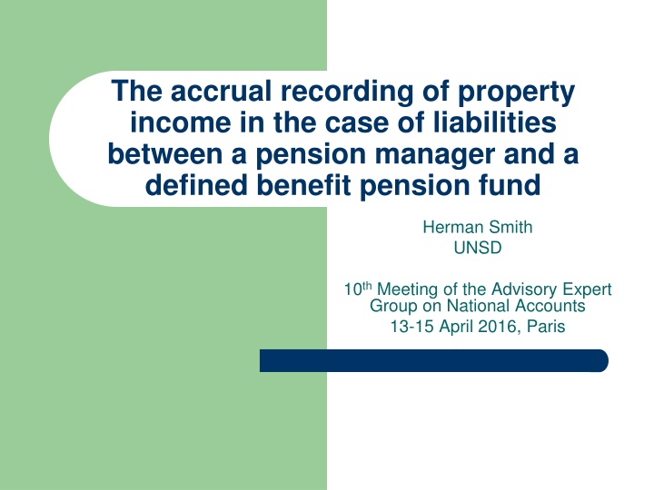 the accrual recording of property income