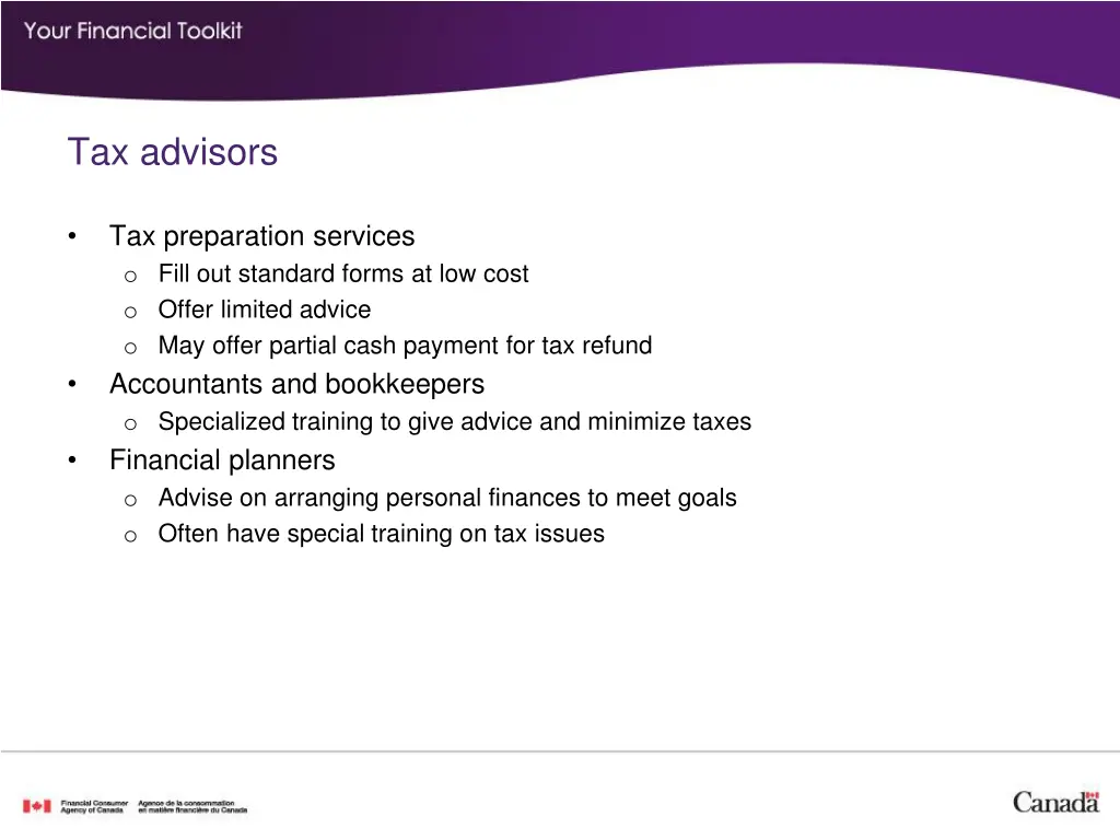 tax advisors