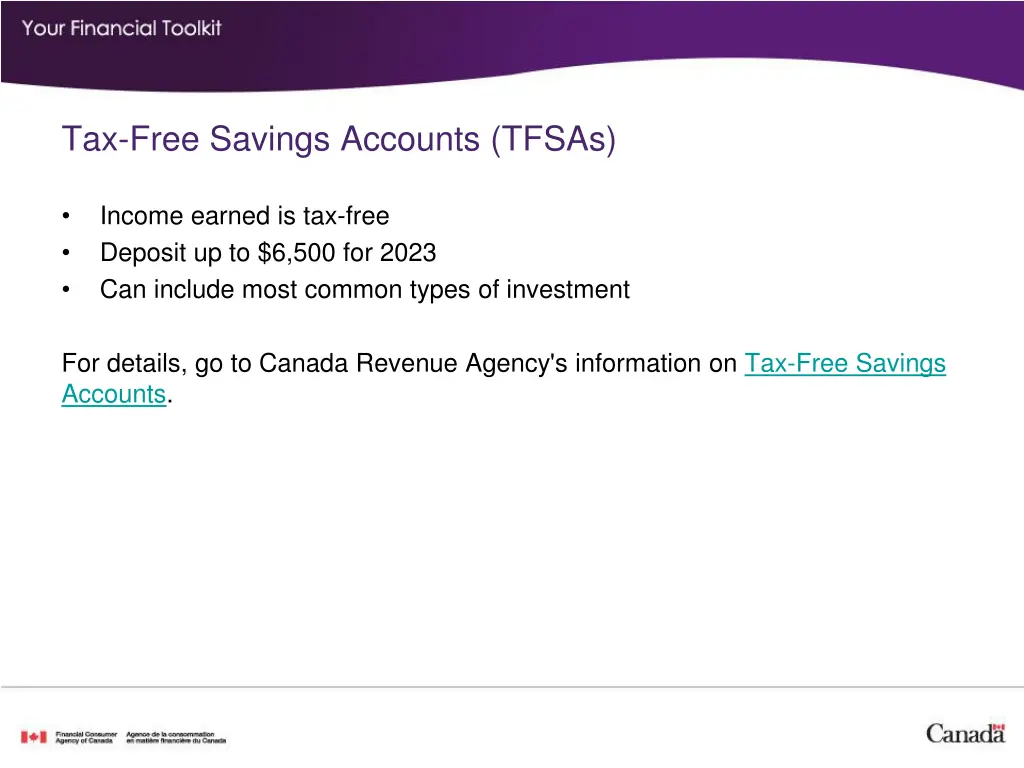 tax free savings accounts tfsas