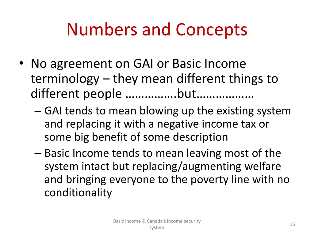 numbers and concepts