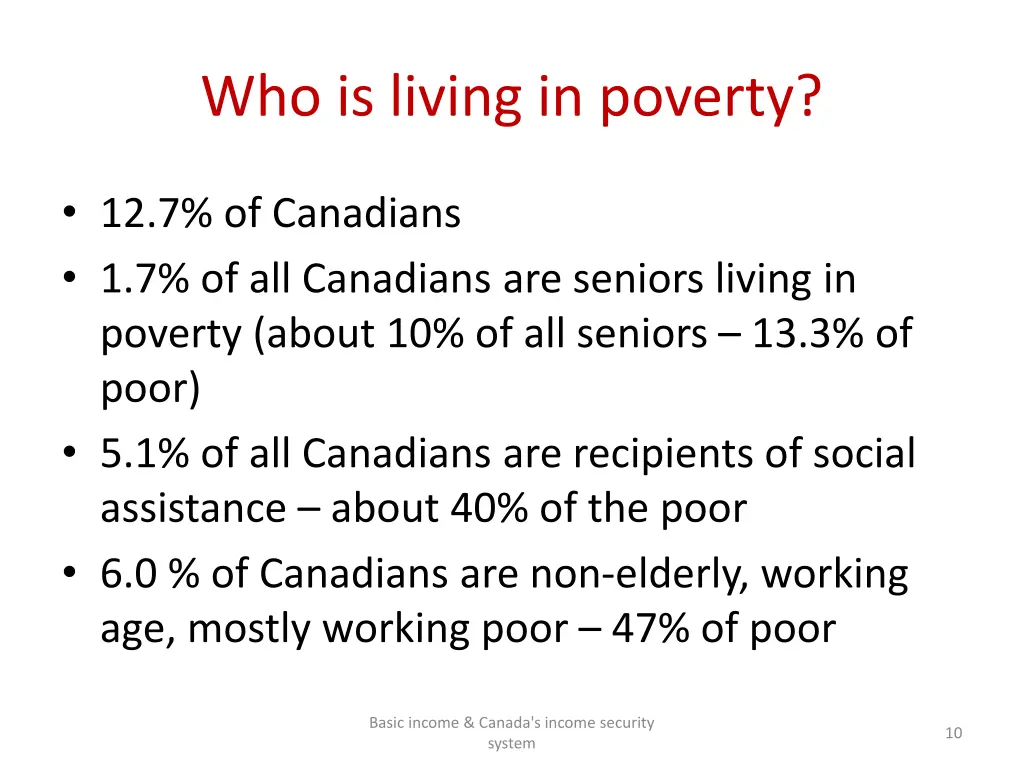 who is living in poverty