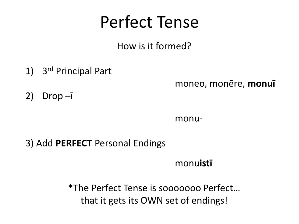 perfect tense 1