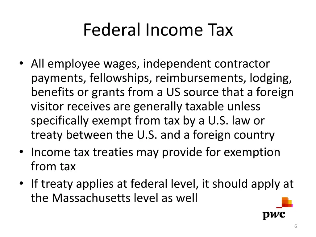 federal income tax