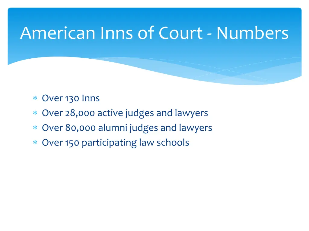 american inns of court numbers