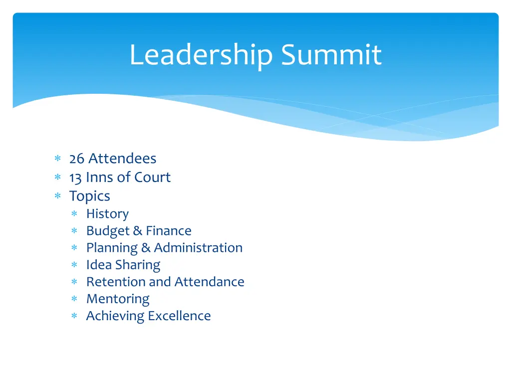 leadership summit