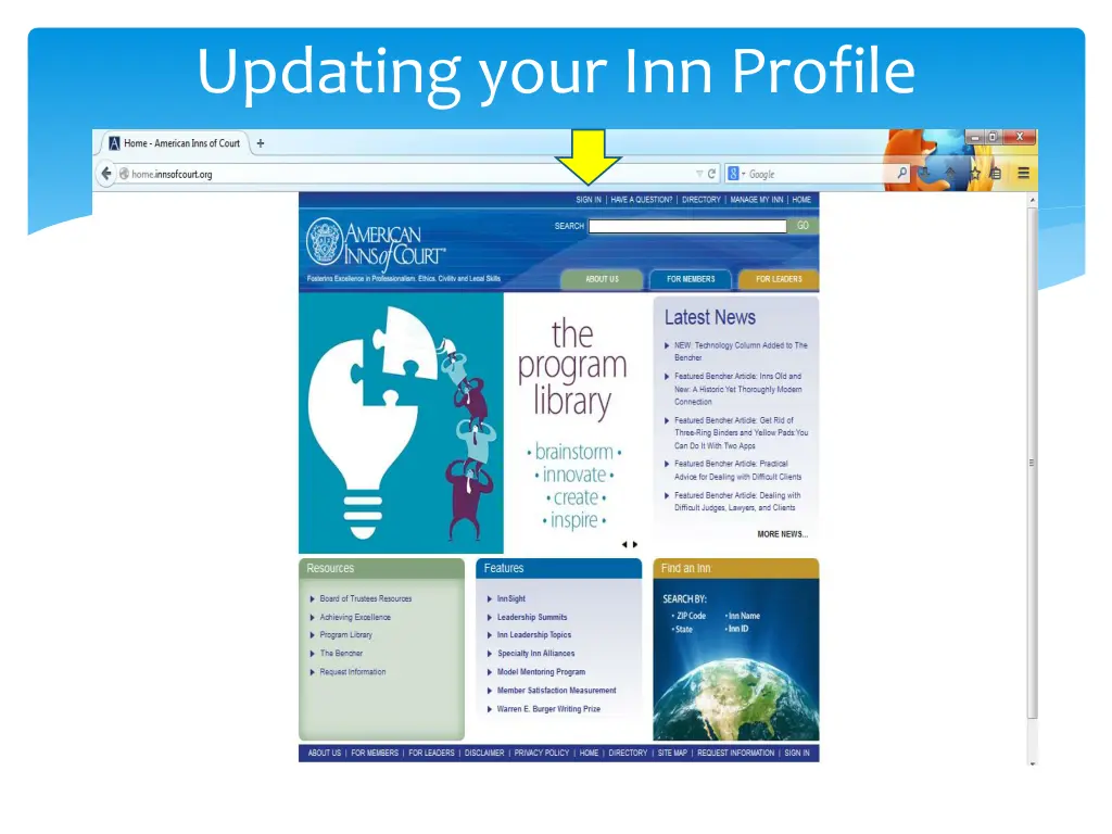 updating your inn profile