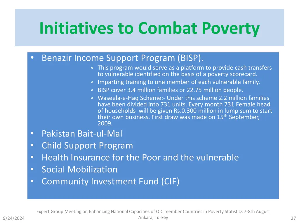 initiatives to combat poverty