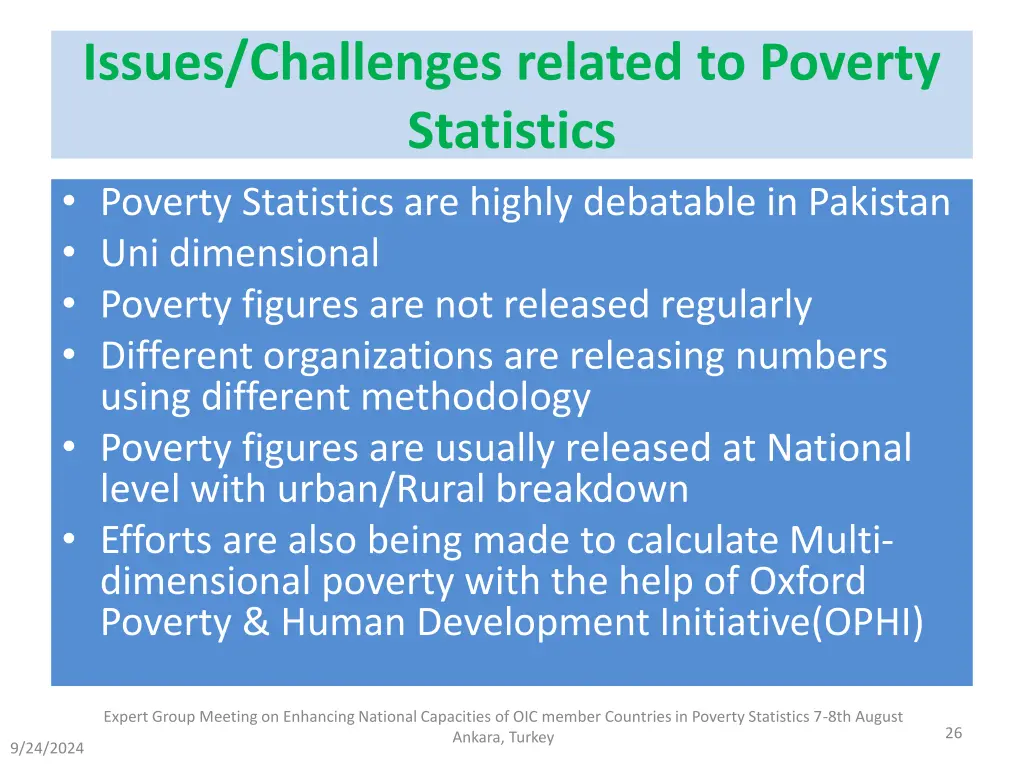 issues challenges related to poverty statistics