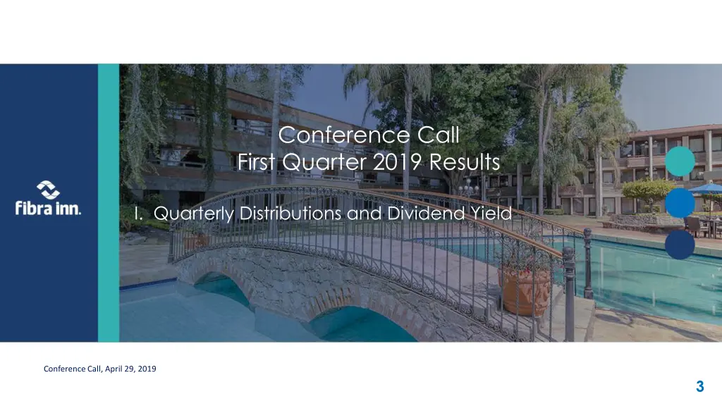 conference call first quarter 2019 results