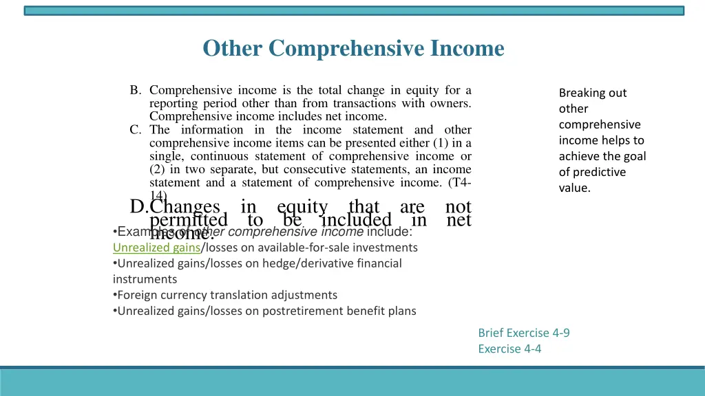 other comprehensive income