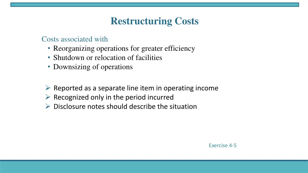 restructuring costs