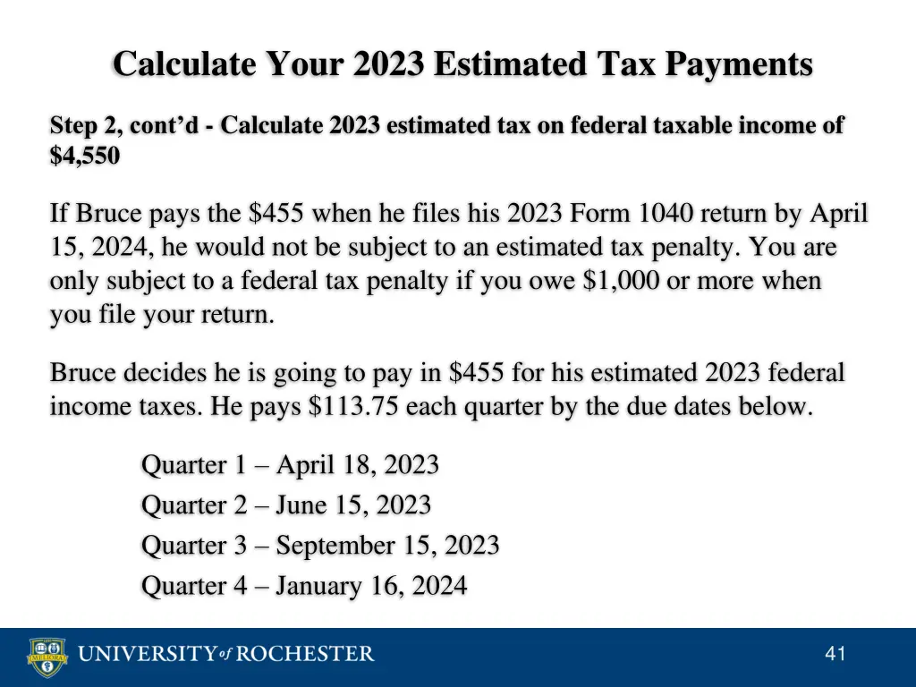 calculate your 2023 estimated tax payments 17