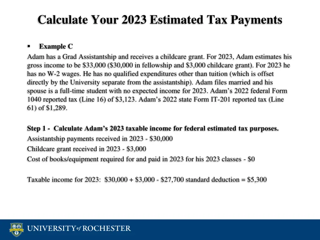 calculate your 2023 estimated tax payments 23