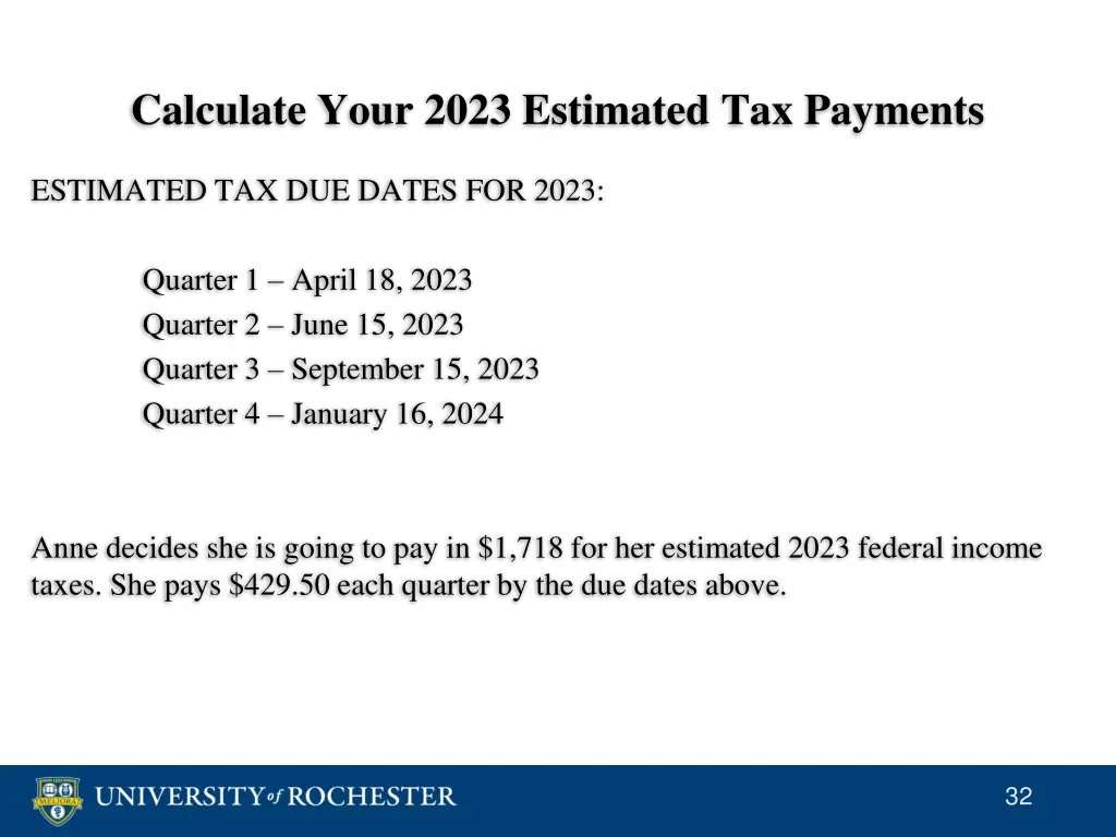 calculate your 2023 estimated tax payments 8