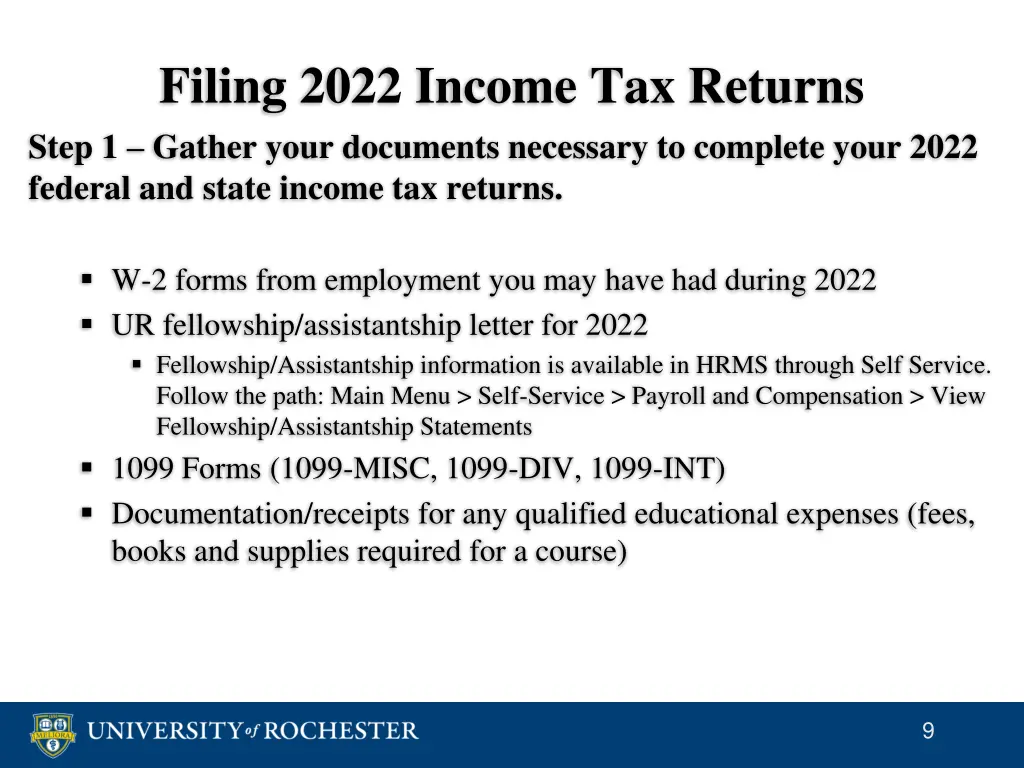 filing 2022 income tax returns step 1 gather your