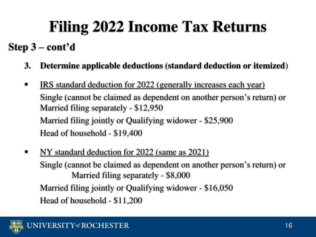 filing 2022 income tax returns step 3 cont d