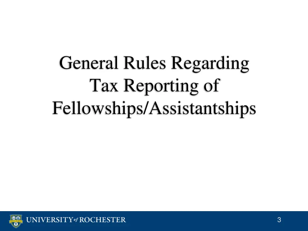 general rules regarding tax reporting