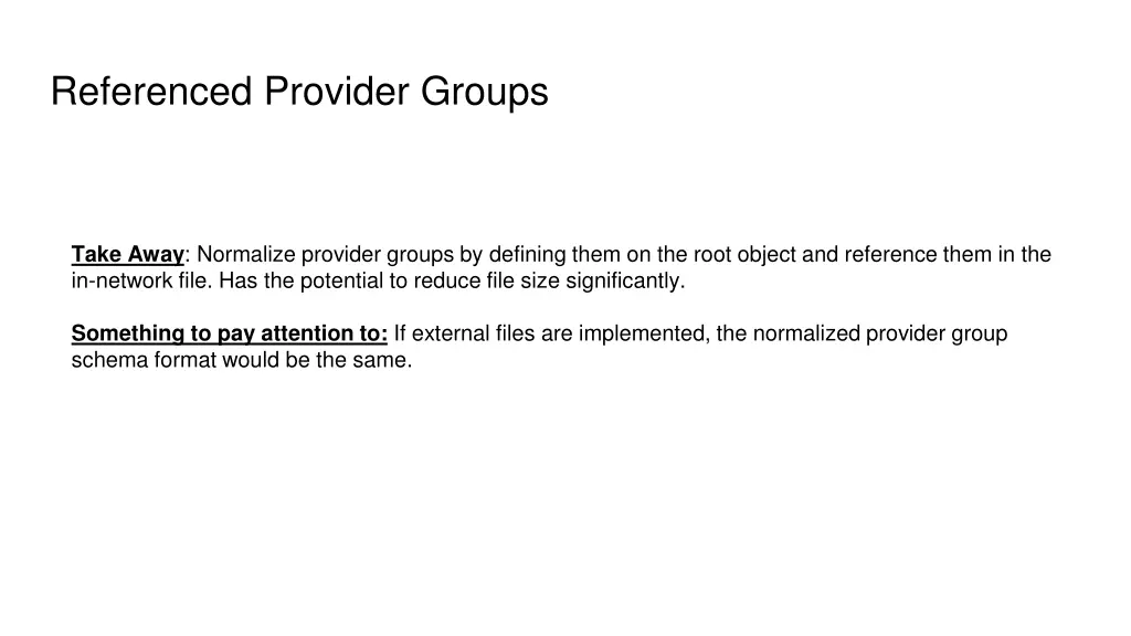 referenced provider groups 3