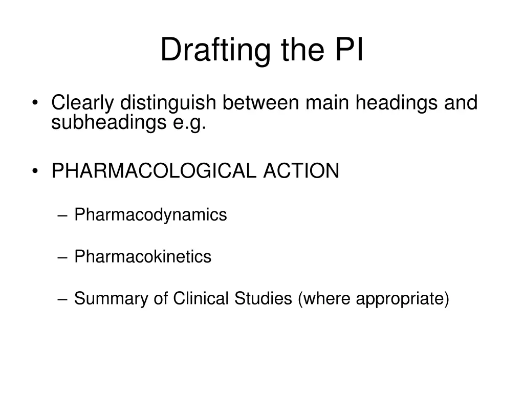 drafting the pi