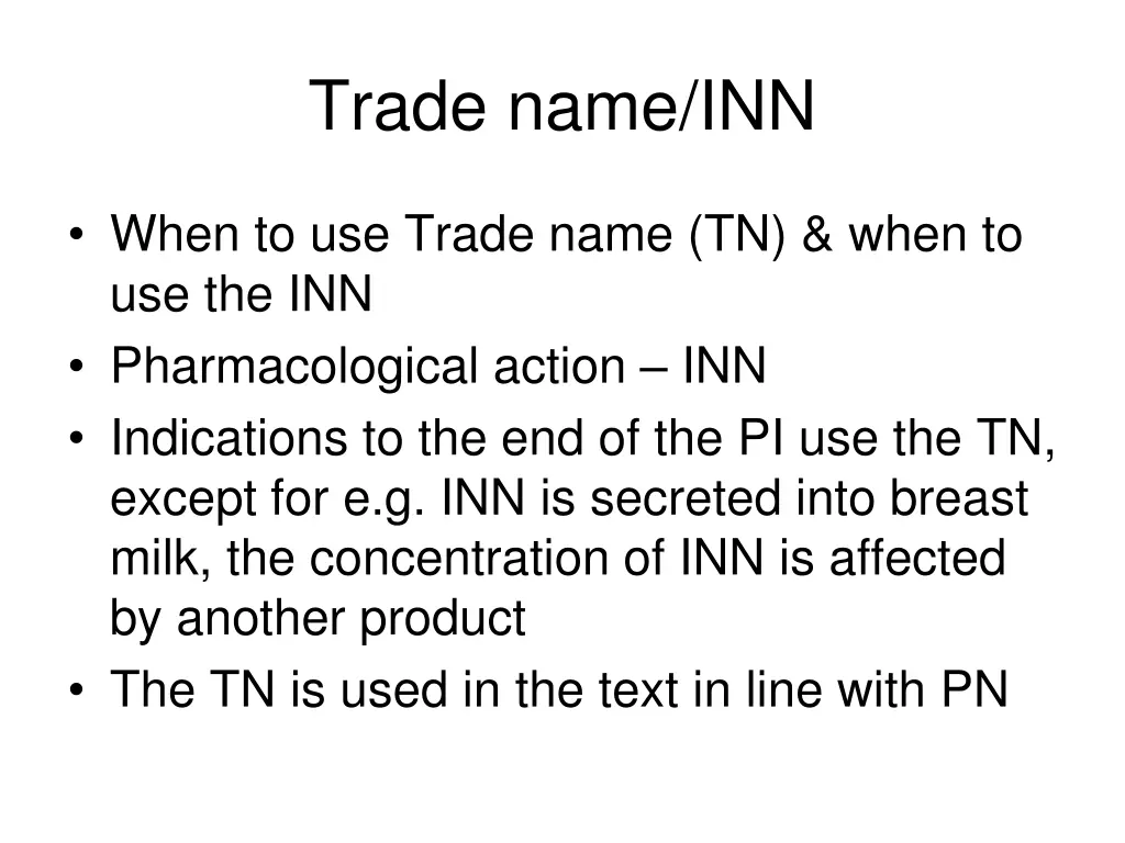 trade name inn