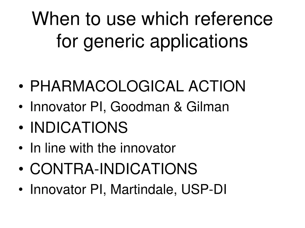 when to use which reference for generic