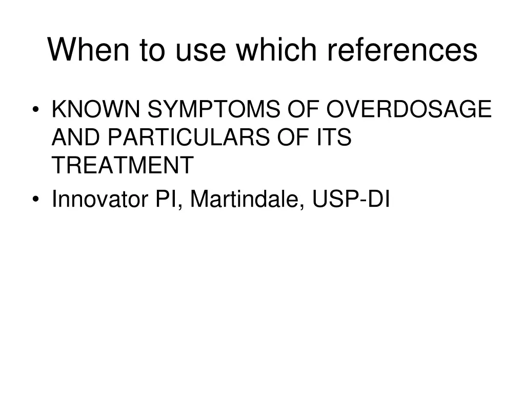 when to use which references 2