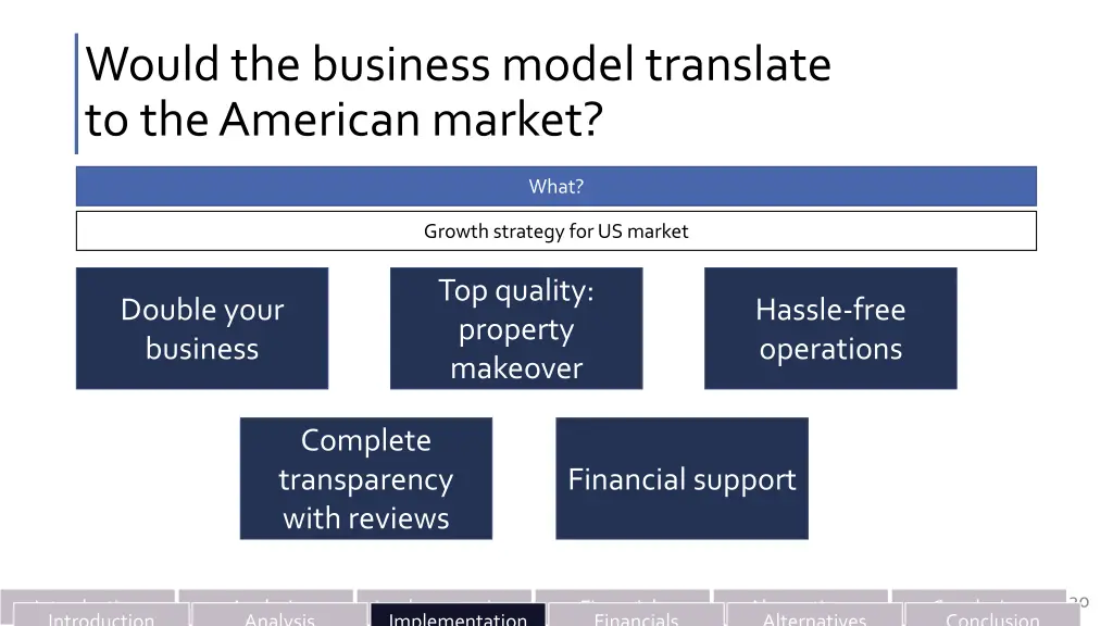 would the business model translate 2