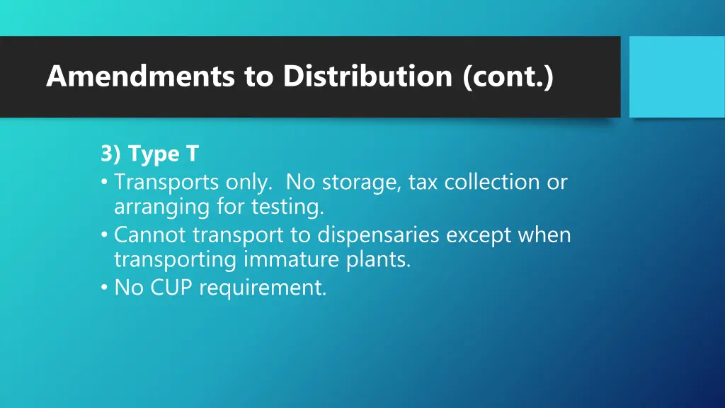 amendments to distribution cont 1