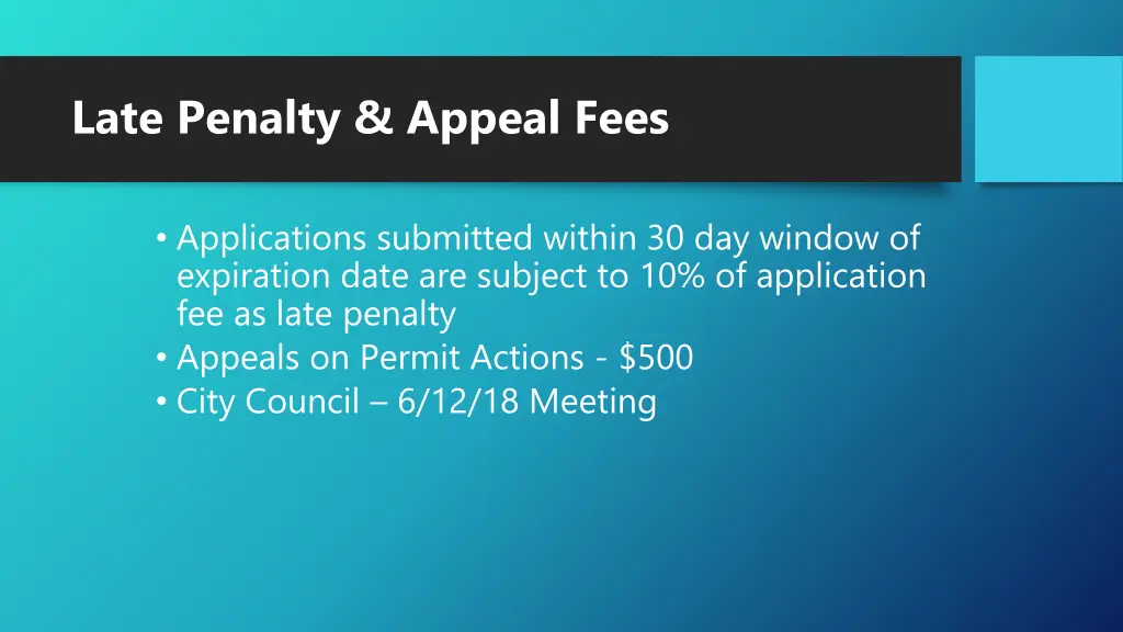 late penalty appeal fees