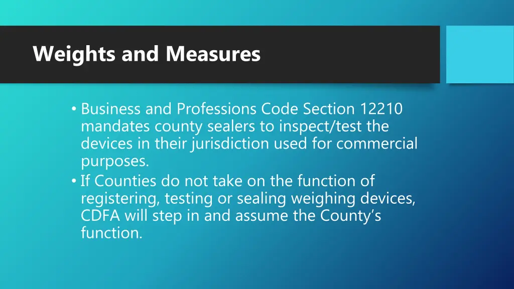 weights and measures