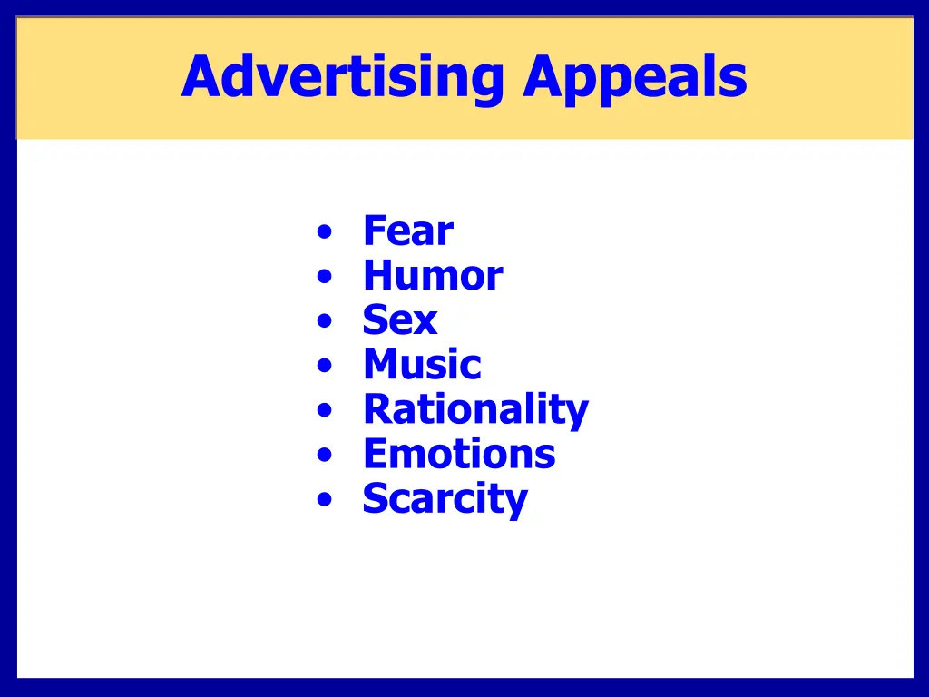 advertising appeals