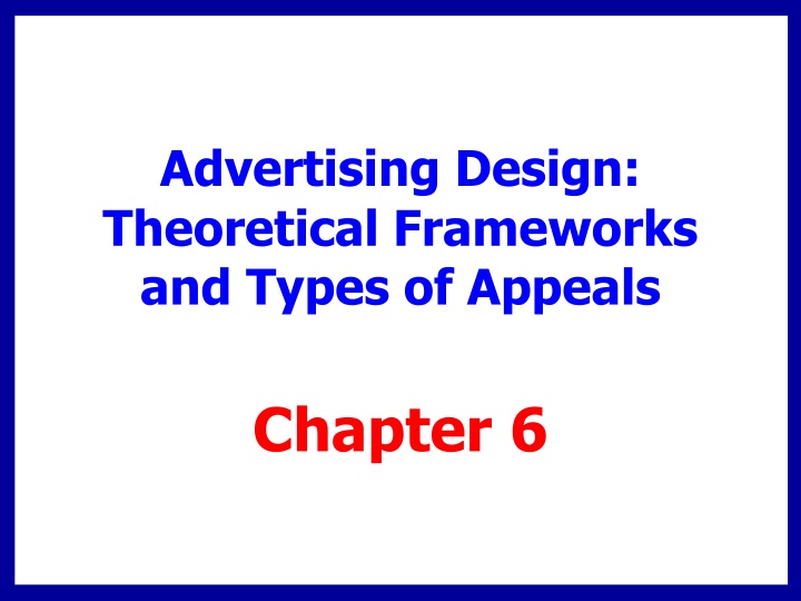 advertising design theoretical frameworks