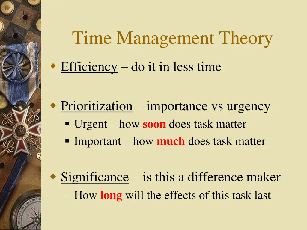 time management theory