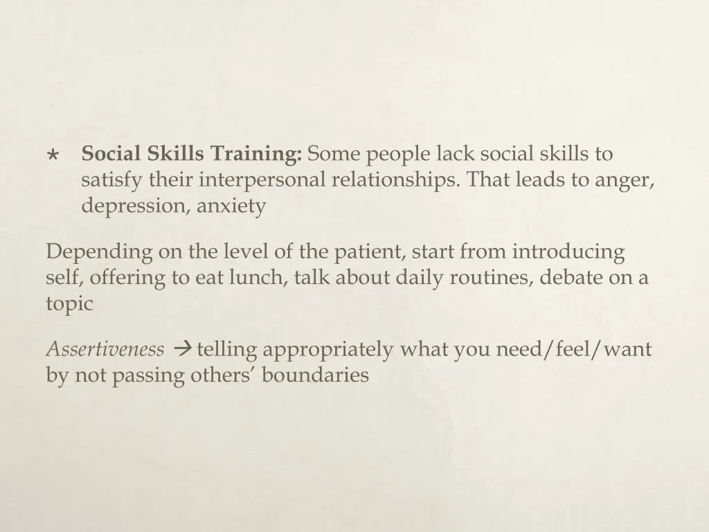 social skills training some people lack social