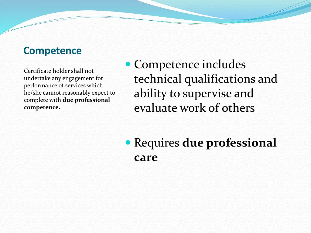 competence