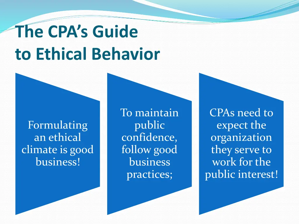 the cpa s guide to ethical behavior 13