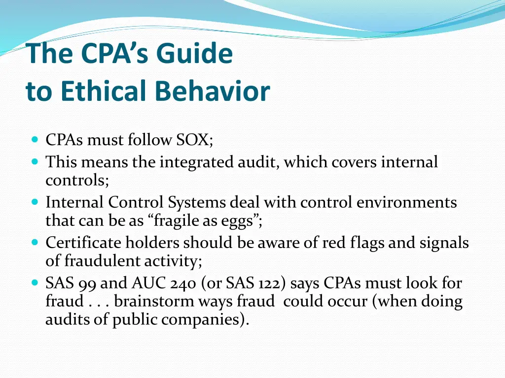 the cpa s guide to ethical behavior 19