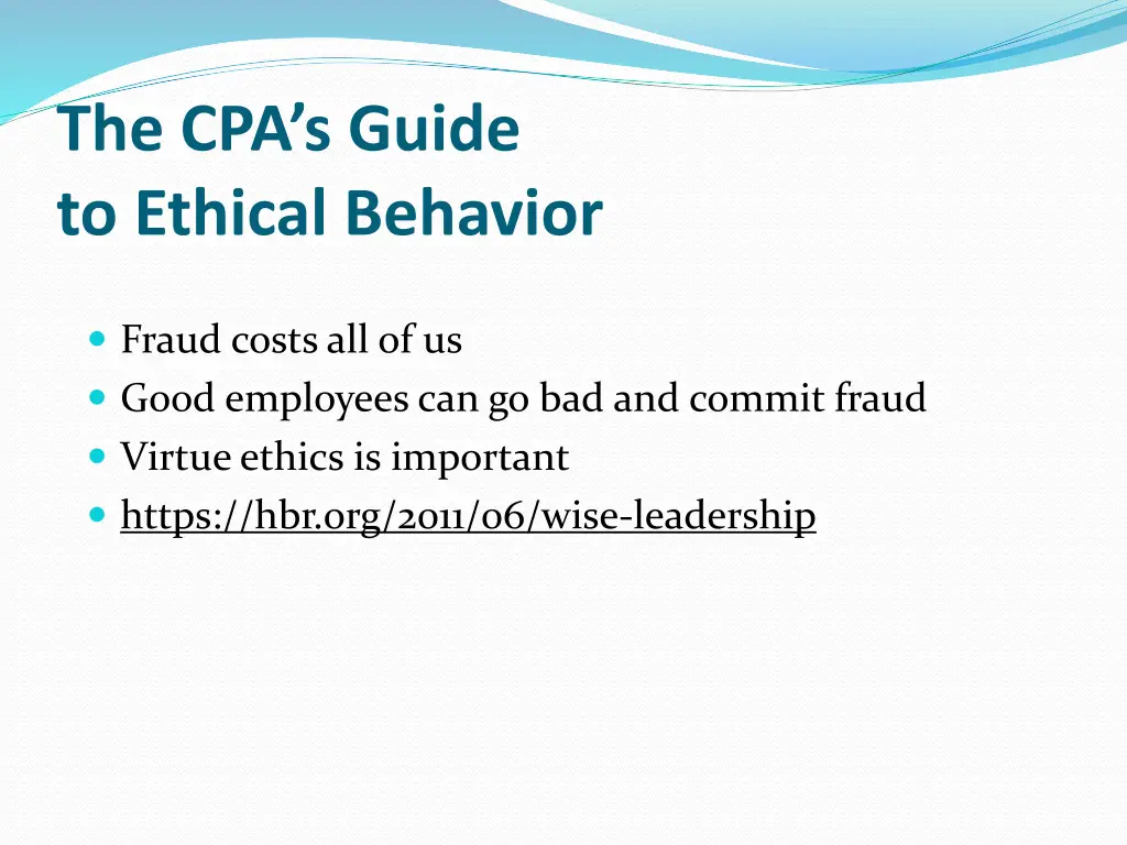 the cpa s guide to ethical behavior 20