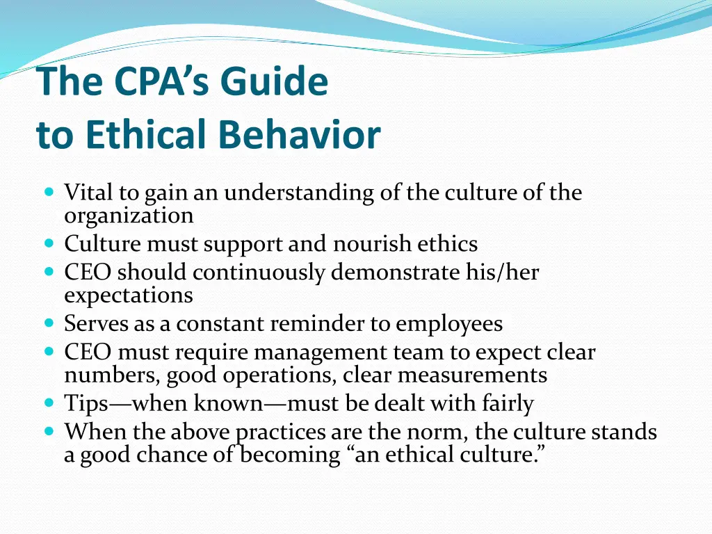 the cpa s guide to ethical behavior 7