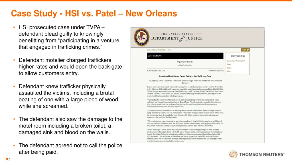 case study hsi vs patel new orleans