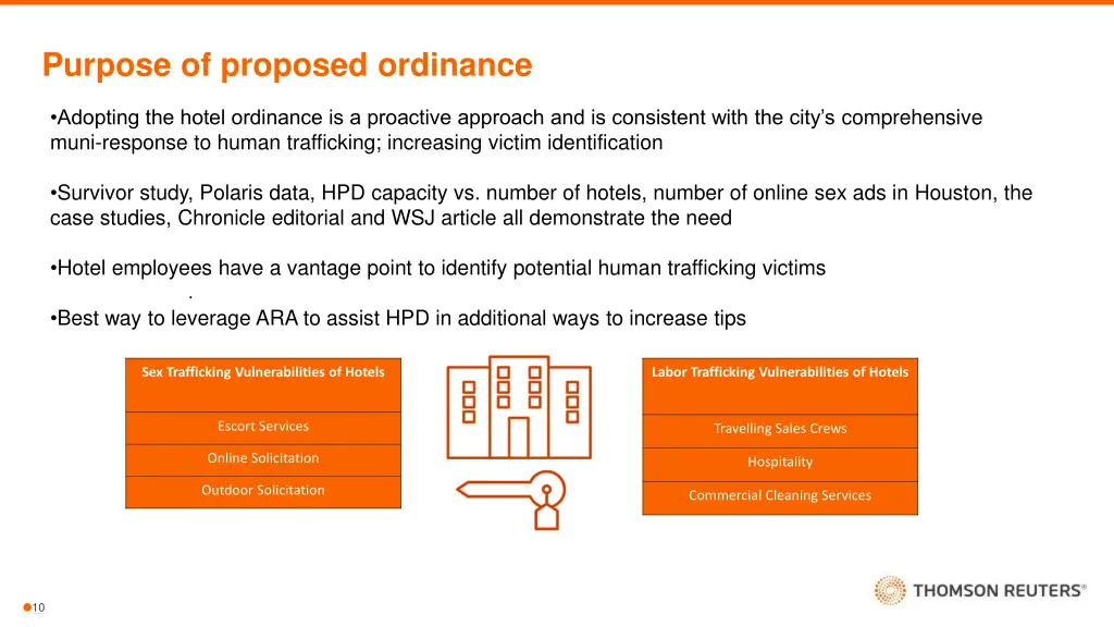 purpose of proposed ordinance