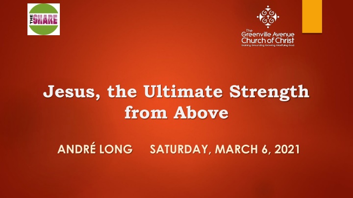 jesus the ultimate strength from above