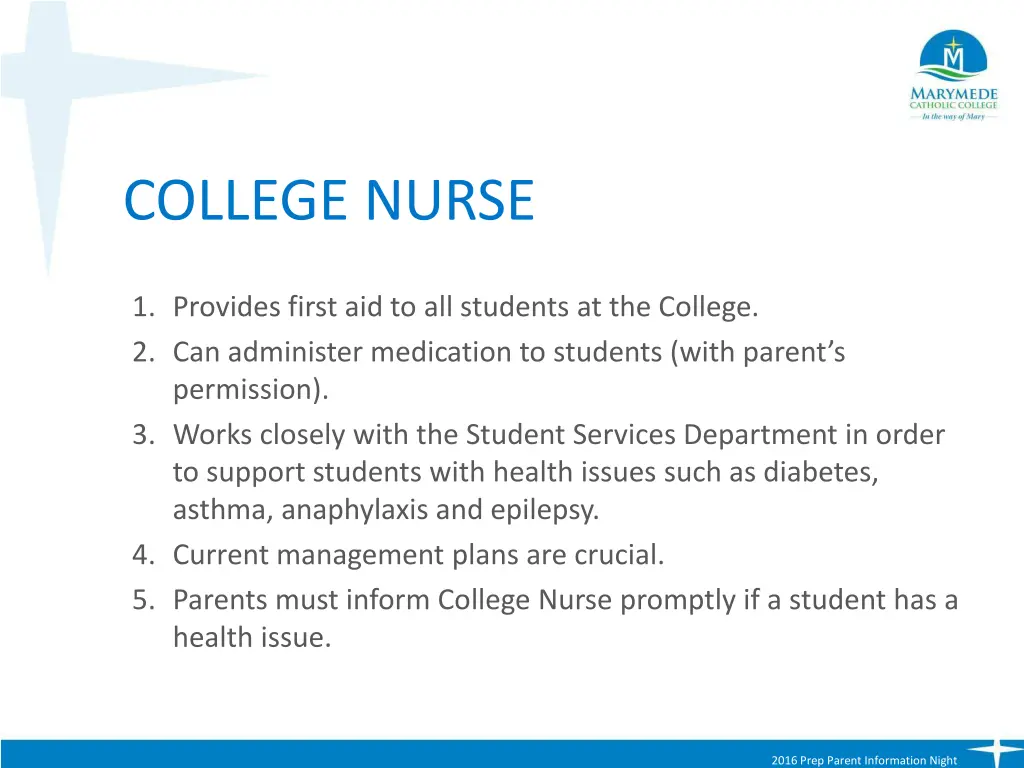 college nurse