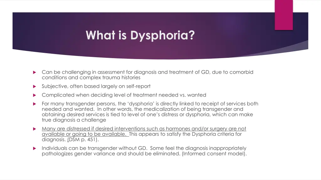 what is dysphoria